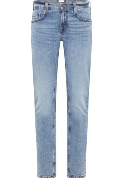 МУСТАНГ ОРЕГОН МУЖСКИЕ УЗКИЕ БРЮКИ ИЗ СИНЕГО ДЕНИМА W33 L32