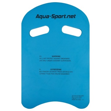 Aqua-Sport Kickboard Синяя тренировочная доска для плавания с ручками
