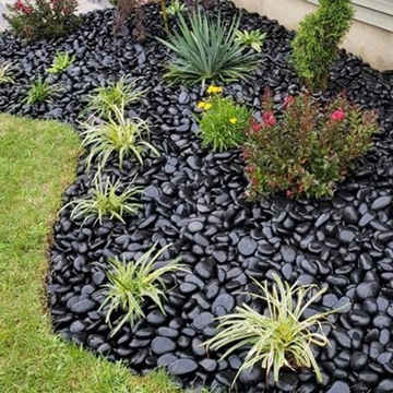 Камни черные для биокамина декоративные, декоративные, 1 кг.