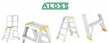 Передвижная складская лестница, платформа ALOSS, 3,08 м