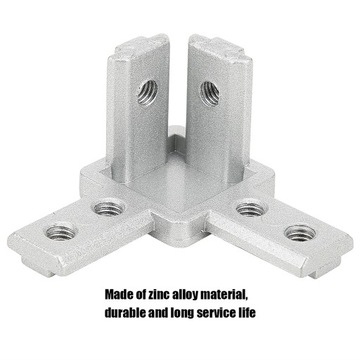 5шт 3-ходовой угловой разъем 90 градусов фитинги из цинкового сплава NM