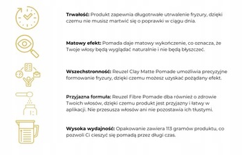 Матовая глина Reuzel Matte Clay Pomade 113 г