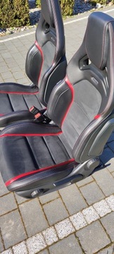 КОМПЛЕКТ СИДЕНИЙ MERCEDES W117 W176 A CLA 45 AMG RECARO, КОЖА АЛЬКАНТАРА