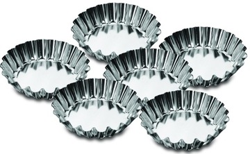 FOREMKI STALOWE NA BABECZKI TARTALETKI MUFFINKI 11cm KPL 6 SZT
