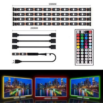 USB-СВЕТОДИОДНАЯ ПОДСВЕТКА ДЛЯ ТЕЛЕВИЗОРА RGB STRIP