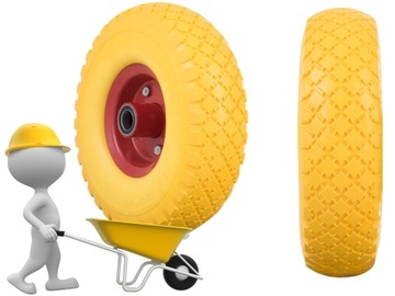 3.00-4 KOŁO KÓŁKO DO WÓZKA taczki BEZDĘTKOWE PEŁNE BEZAWARYJNE 26cm 3.0/4