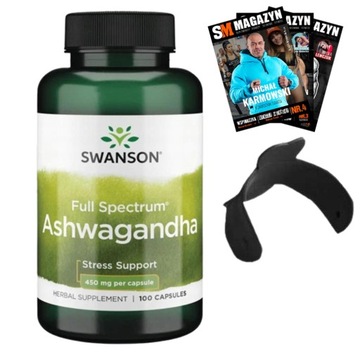 ASHWAGANDHA ADAPTOGEN ŻEŃ-SZEŃ 100k STRES PAMIĘĆ ZMĘCZENIE MÓZG