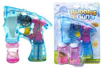 АВТОМАТИЧЕСКИЙ пистолет для мыльных пузырей, светящийся и играющий мыльными пузырями