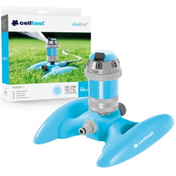 CELLFAST POWER IDEAL SECTIONAL SPRINKLER 52-066 6 ФУНКЦИЙ 346 м2 ВОДОСНАБЖЕНИЕ