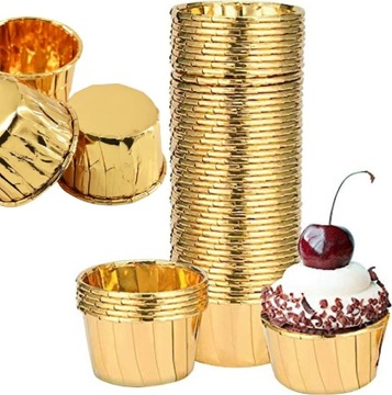 ЧАШКИ ДЛЯ МАФФИНОВ, ЗОЛОТЫЕ ФОРМЫ, ЧАШКИ ДЛЯ МАФФИНОВ, 50 шт.