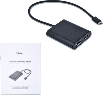 I TEC USB C DisplayPort x2 Черный