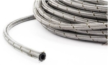 Шланг резиновый для топлива, масла, стальная оплетка, 6мм.