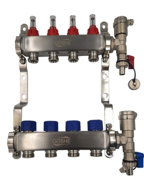 ROZDZIELACZ GOSHE INOX R-12 Z PRZEPŁYWOMIERZAMI