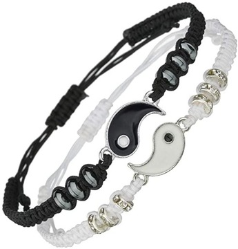 BRANSOLETKA PRZYJAŹNI BEST FRIENDS YIN YANG 2szt