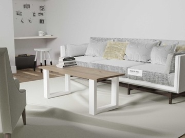 2x металлические ножки стола белые 60х72 см (100х40)