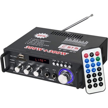 WZMACNIACZ MOCY CYFROWY DŹWIĘKU STEREO BLUETOOTH