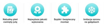 ИСКУССТВЕННАЯ РОЖДЕСТВЕНСКАЯ ЕЛЬ АЛМАЗОВАЯ СОСНА ПРЕМИУМ НА СОСНЕ 180 см