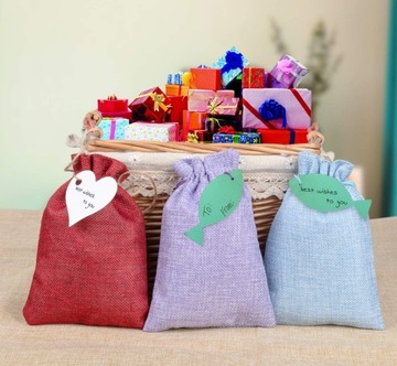 РАЗНОЦВЕТНЫЕ ВИНТАЖНЫЕ СУМОЧКИ ДЛЯ СВАДЕБНЫХ УКРАШЕНИЙ