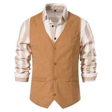 West Cowboy Vest Male Medieval Retro Vest for Men