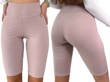 KOLARKI LEGGINSY prążek PRĄŻKOWANE BAMBUS kolory