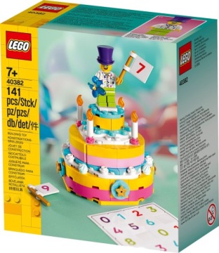 LEGO 40382 святкові - набір торт на день народження