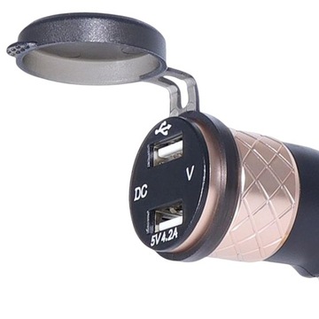 Motocykl Podwójna Ładowarka USB Glod Zielone