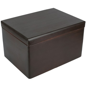 Pudełko drewniane brązowe z wiekiem na prezent zabawki pamiątki 40x30x24 cm