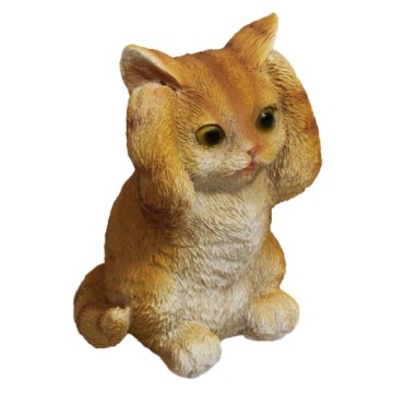 Фигурка для украшения сада маленькая кошка