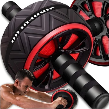 KOŁO ROLLER DO ĆWICZEŃ ROZBUDOWA MIĘŚNI BRZUCHA TRENING SIŁOWNIA AB WHEEL