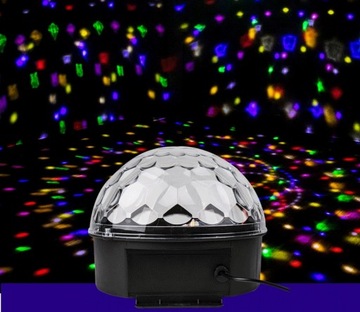 DISCO LED RGB DISCO BALL ПРОЕКТОР С ДИСТАНЦИОННЫМ УПРАВЛЕНИЕМ