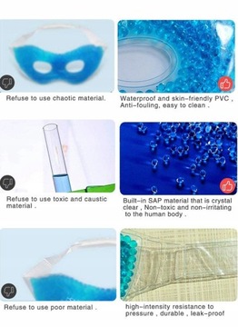 Cooling Gel Eye Mask With Eye Holes Hot Cold