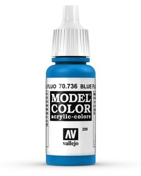 Цвет модели Vallejo 70.736 СИНИЙ ФЛУОРЕСЦЕНТНЫЙ 17 мл