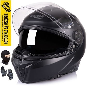 CZARNY KASK NOLAN N80-8 CLASSIC BLENDA MATOWY XL