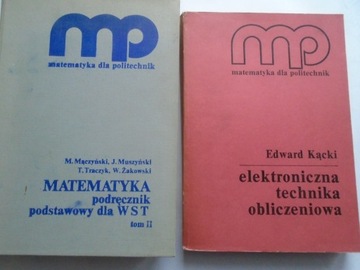 MATEMATYKA DLA POLITECHNIK PODRĘCZNIK MĄCZYŃSKA ELEMENTY LEKSIŃSKA + KĄCKI