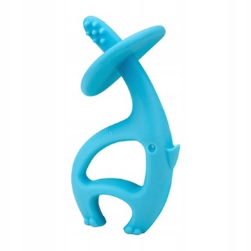 Mombella GRYZAK SILIKONOWY Elephant ORTODONTYCZNY Słoń BPA FREE 3m+