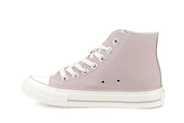 TRAMPKI damskie buty BIG STAR wiosna klasyczne różowe wysokie NN274277 38