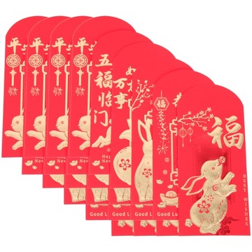 24PCS Cartoon Rabbit Red koperty Czerwone pakiety