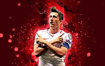 ROBERT LEWANDOWSKI Naklejka - plakat 80 cm K256