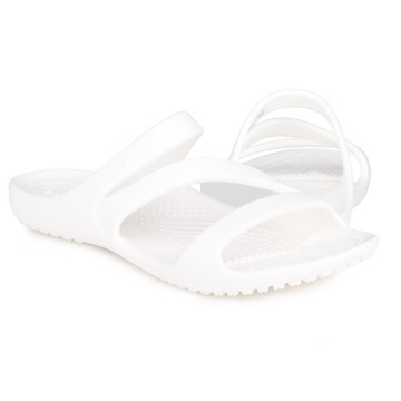 Klapki damskie, sportowe CROCS KADEE II SANDAL W WHITE BLANC