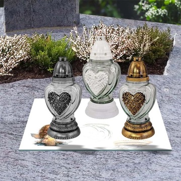 ПОДСВЕЧНИК СТЕКЛЯННЫЙ 25x25см 554e Angel