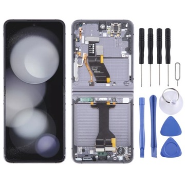 Do oryginalnego wyświetlacza LCD Samsung Galaxy Z Flip5 SM-F731 z ramką