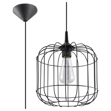Lampa Wisząca CELTA Czarna SL.0296 SOLLUX