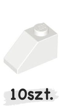 LEGO 10szt. Klocek Skos 1x2 White Biały 3040 Nowy