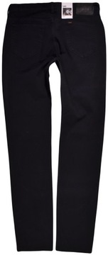 LEE spodnie SLIM navy blue JEANS tapered RIDER _ W32 L32