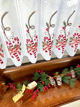 Firanka Kuchnia Zazdrostka Laska Cukrowa Święta Boże Narodzenie 40 wys