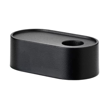 IKEA świecznik HEDERVARD na świece czarny 9cm