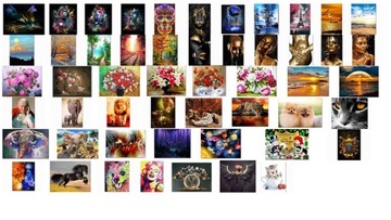 Malowanie po numerach Biało różowe lilie S043