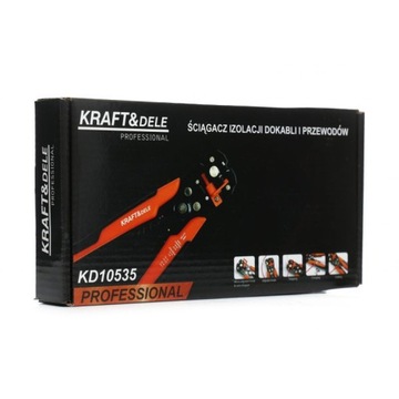 СНЯТНИК ИЗОЛЯЦИИ ДЛЯ КАБЕЛЕЙ И ПРОВОДОВ ЩИПЦЫ Щипцы KD10535