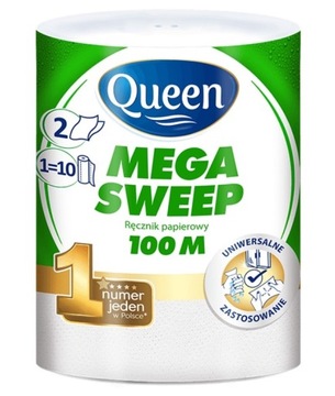 QUEEN ręcznik papierowe MEGA SWEEP 100m 1 op.