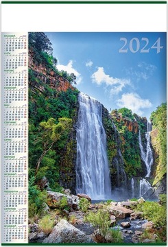 Kalendarz 2024 B1 Kaskada Wodospad 67x98